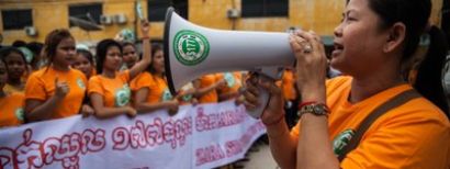 Actie voor Cambodjaanse kledingarbeiders